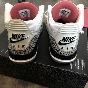 Air Jordan retro 3 white cement 88
